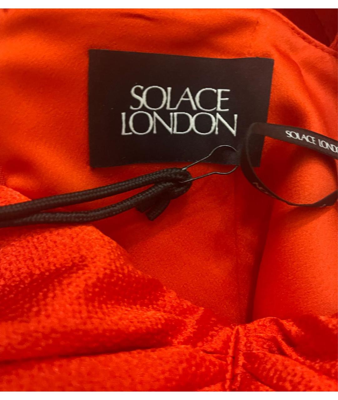 SOLACE LONDON Красное полиэстеровое вечернее платье, фото 2