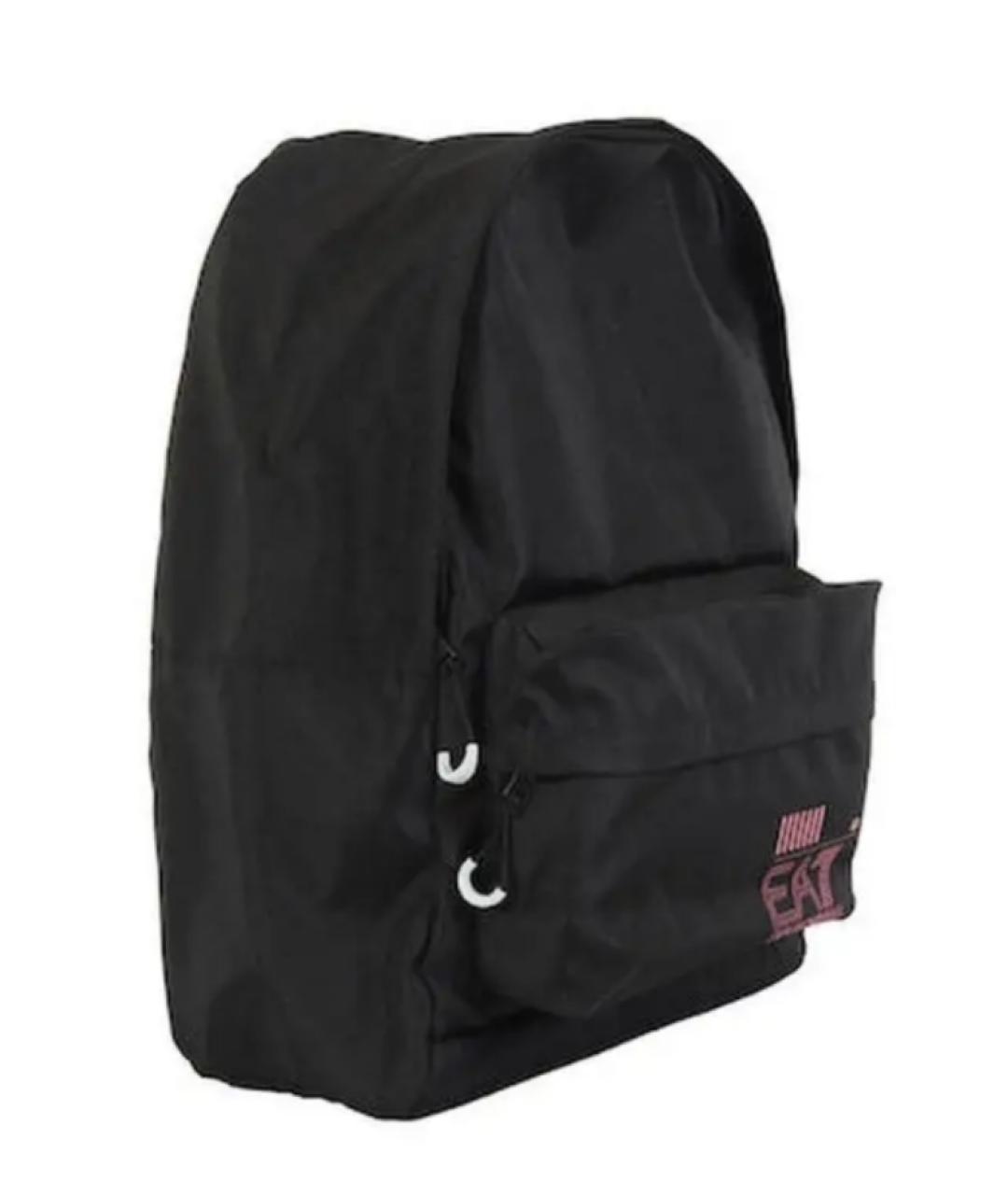 EA7 Черный синтетический рюкзак, фото 2