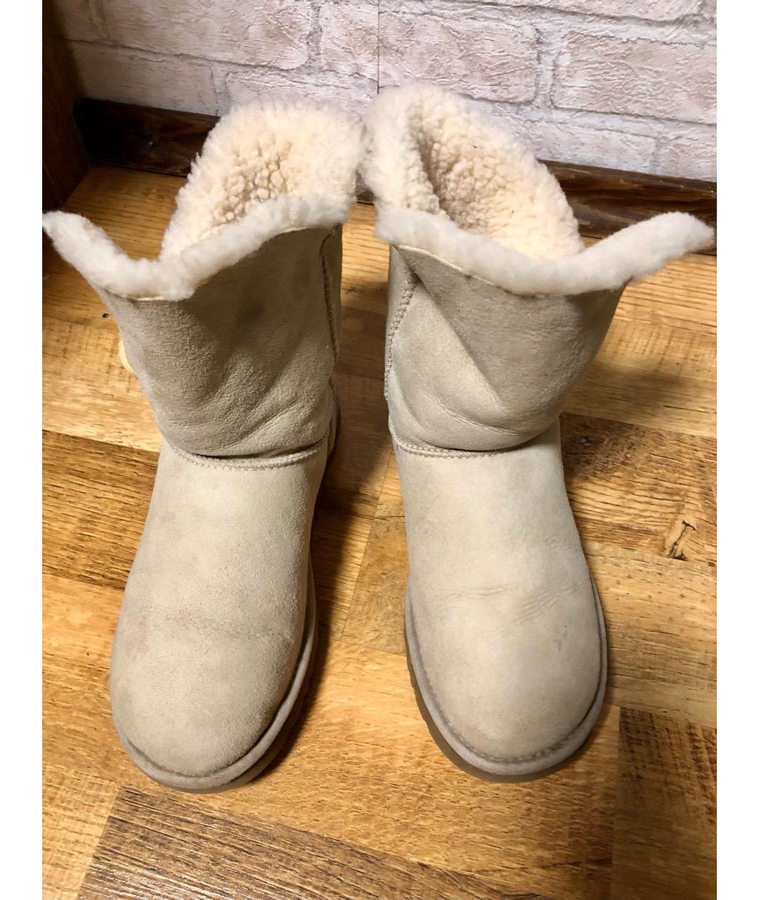 UGG AUSTRALIA Бежевые замшевые полусапоги, фото 2