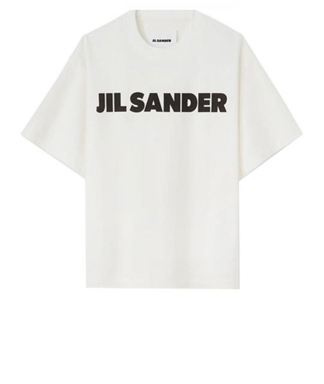 JIL SANDER Белая хлопковая футболка, фото 8