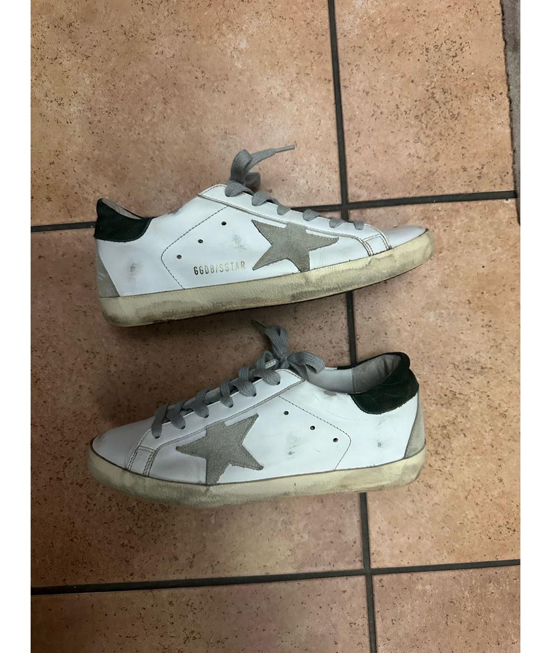 GOLDEN GOOSE DELUXE BRAND Белые кожаные кеды, фото 5