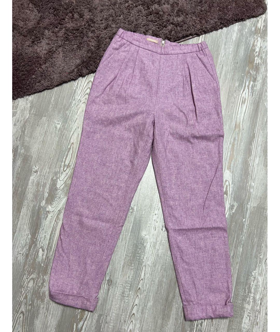 12 STOREEZ Розовый шерстяной костюм с брюками, фото 5