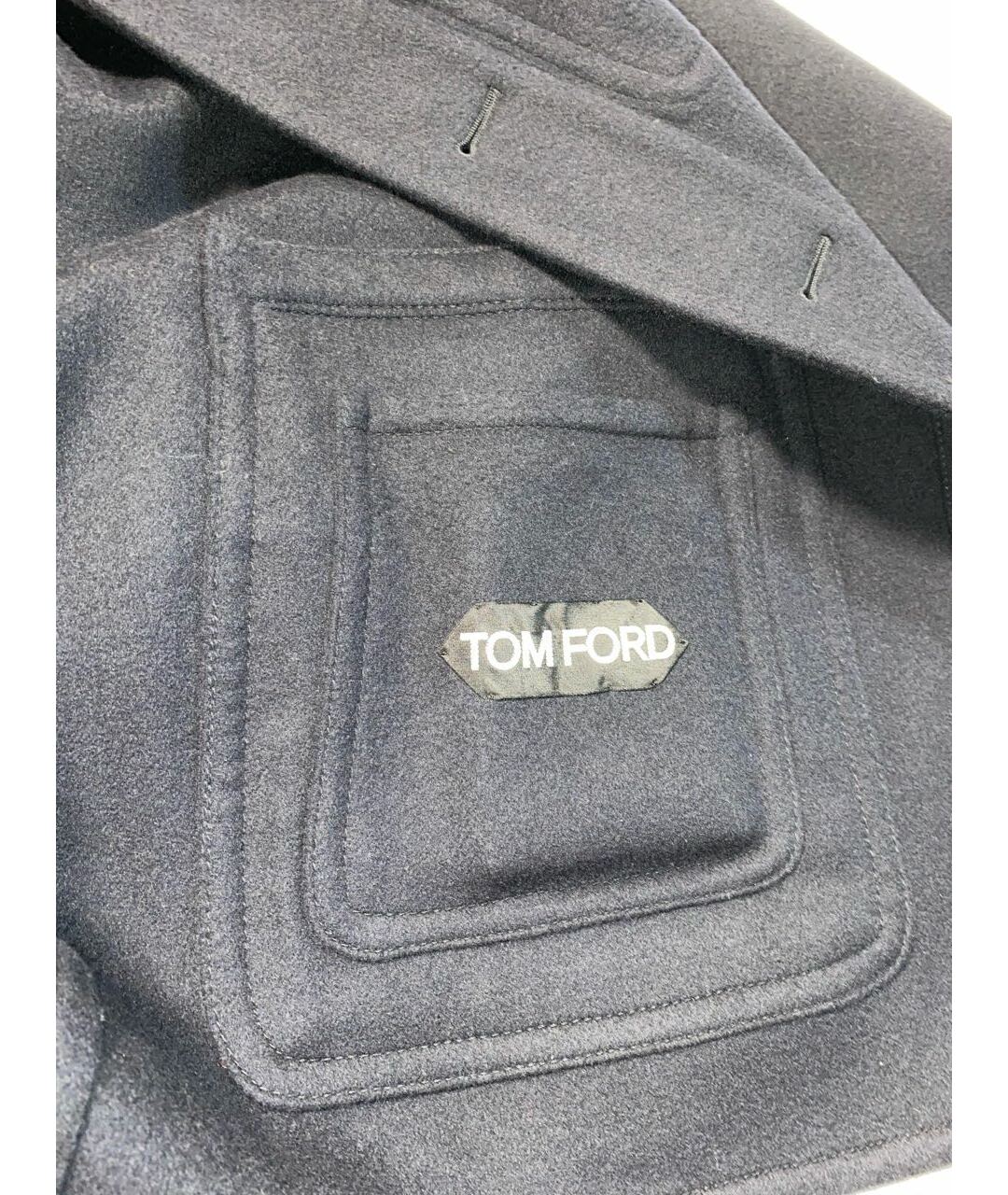TOM FORD Темно-синяя шерстяная куртка, фото 3
