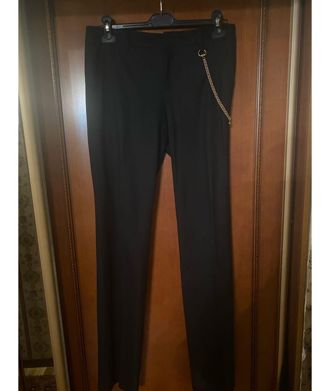 GUCCI Черные шерстяные брюки узкие, фото 5