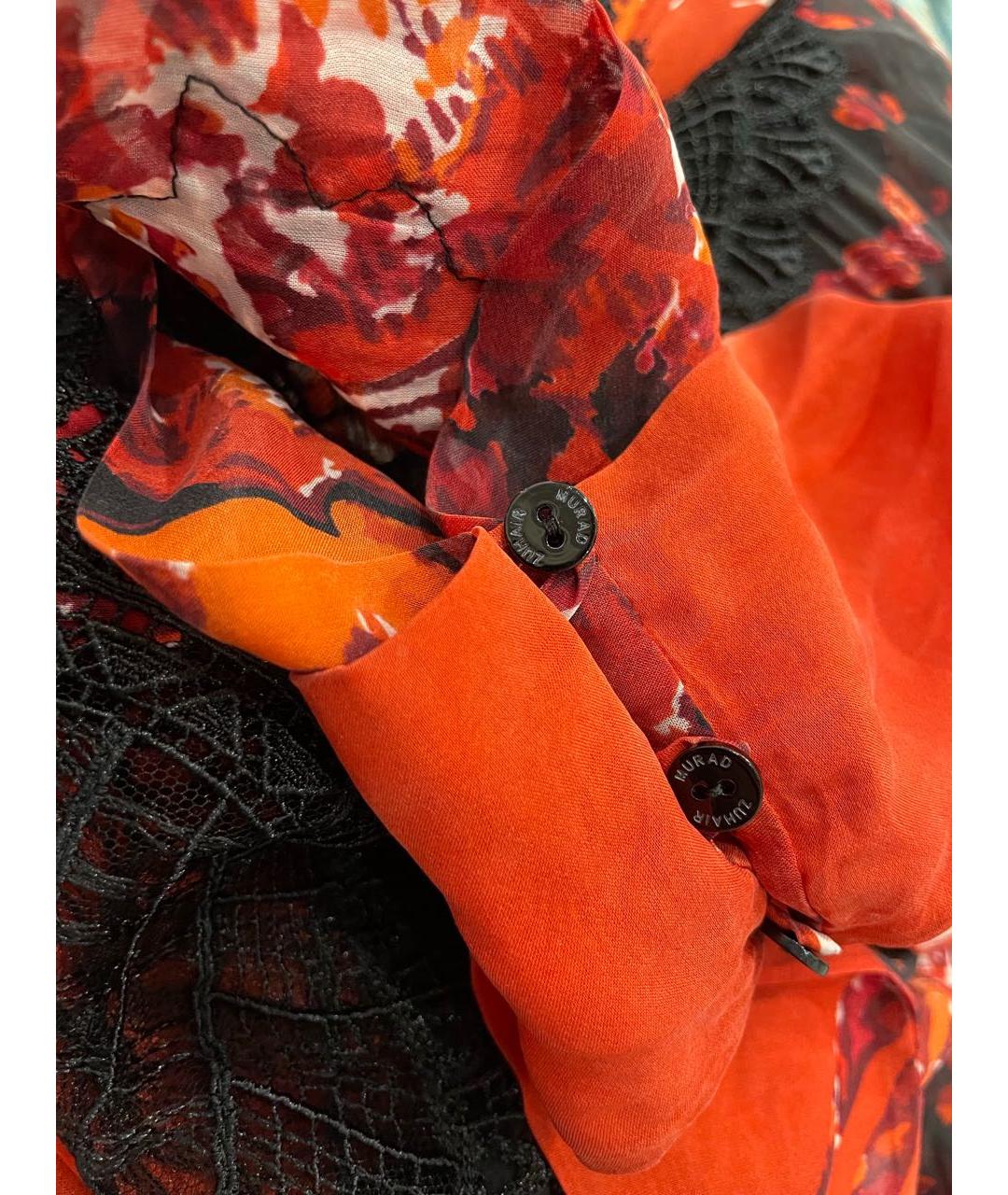 ZUHAIR MURAD Оранжевое шелковое вечернее платье, фото 6