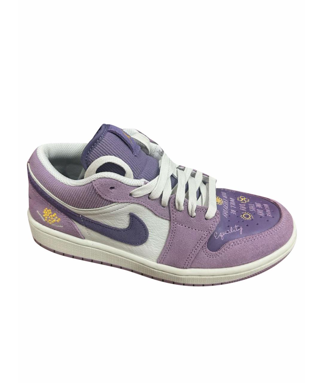 JORDAN Фиолетовые замшевые кроссовки, фото 1