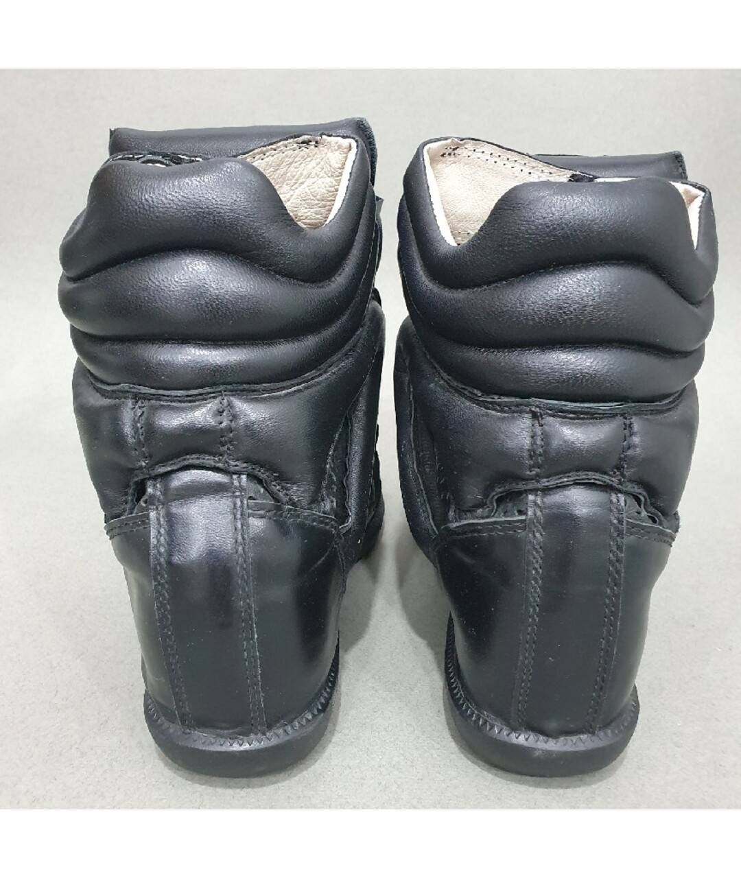 ISABEL MARANT Черные кожаные кроссовки, фото 5