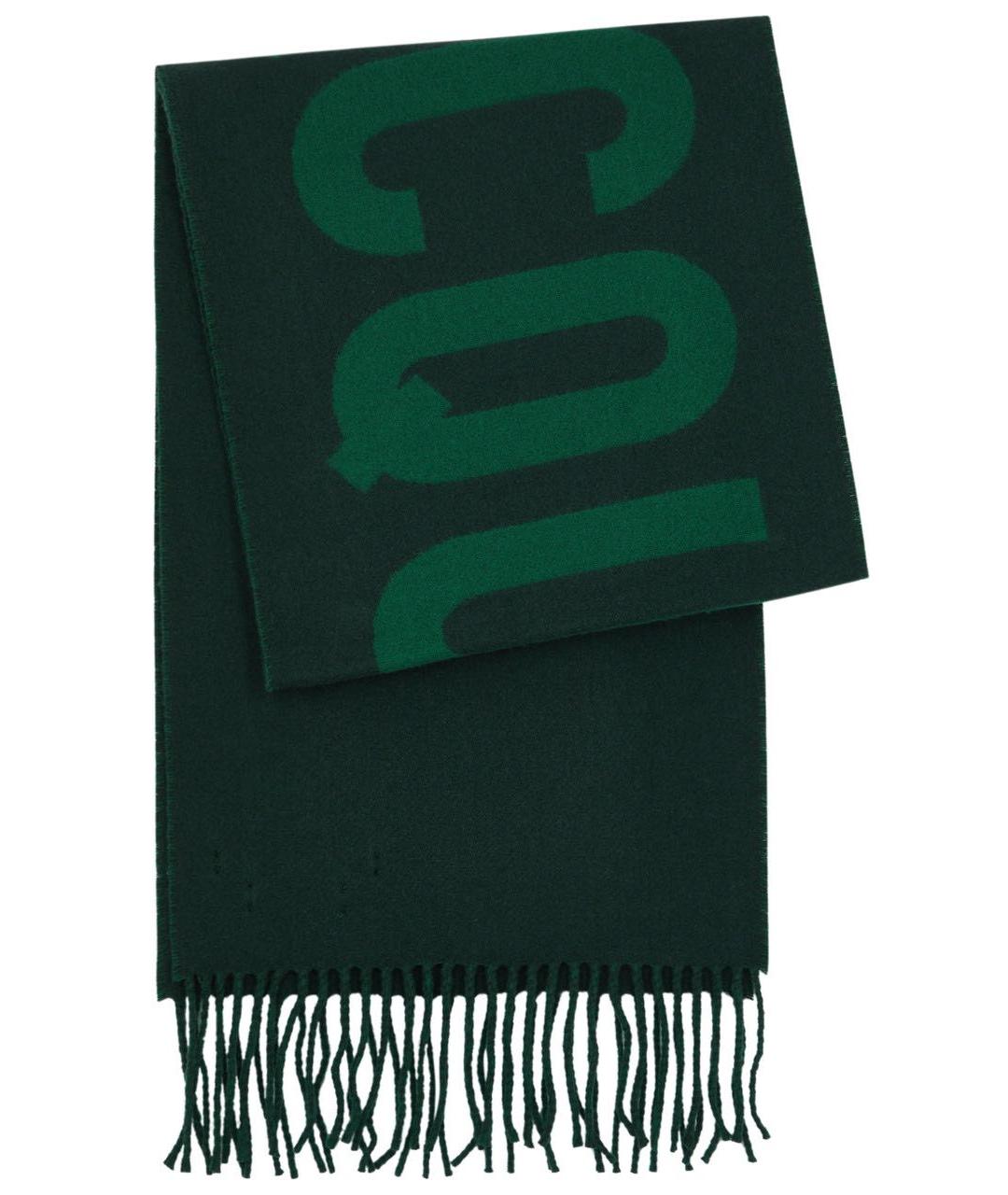 JACQUEMUS Зеленый шерстяной шарф, фото 3