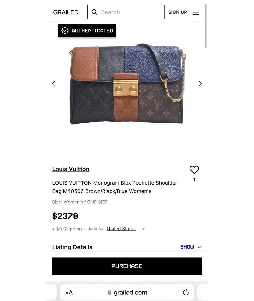 LOUIS VUITTON Кожаная сумка через плечо, фото 2