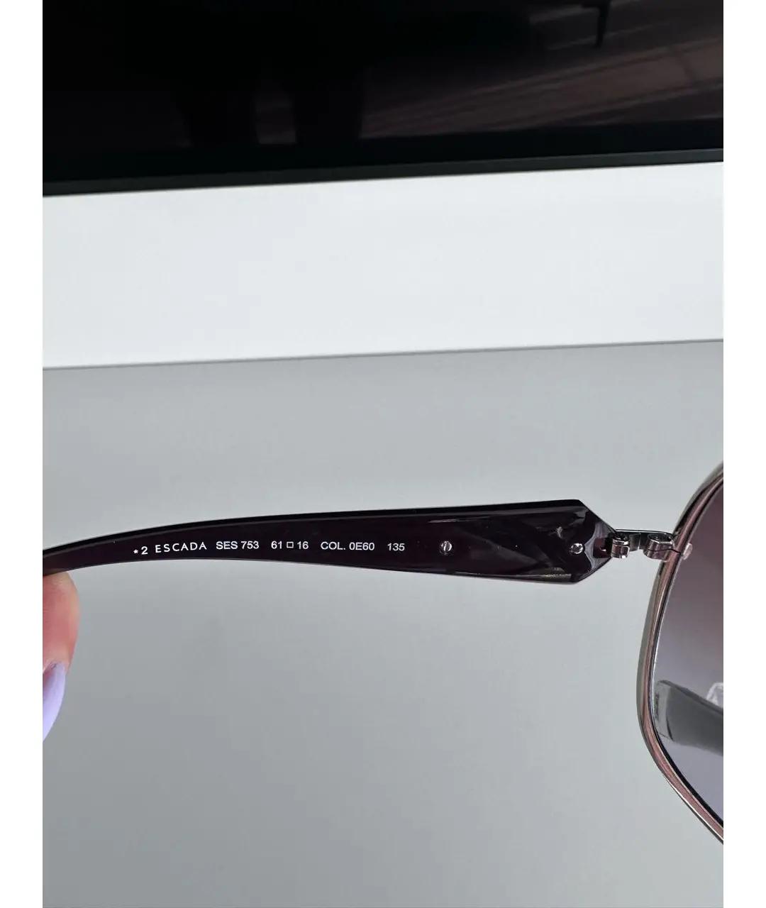 ESCADA Серебряные металлические солнцезащитные очки, фото 5