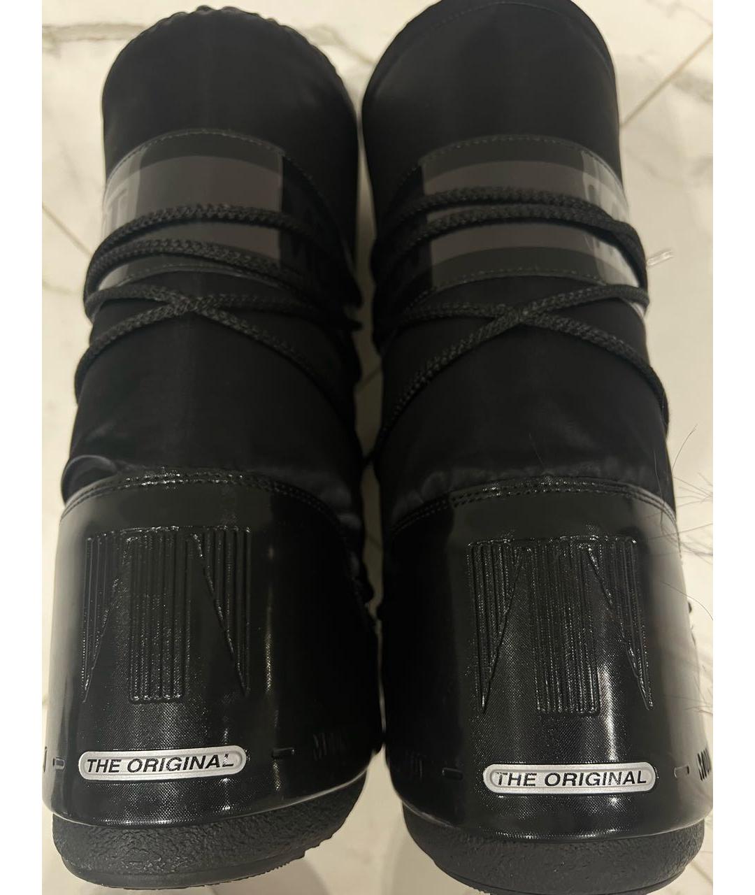 MOON BOOT Черные текстильные ботинки, фото 6