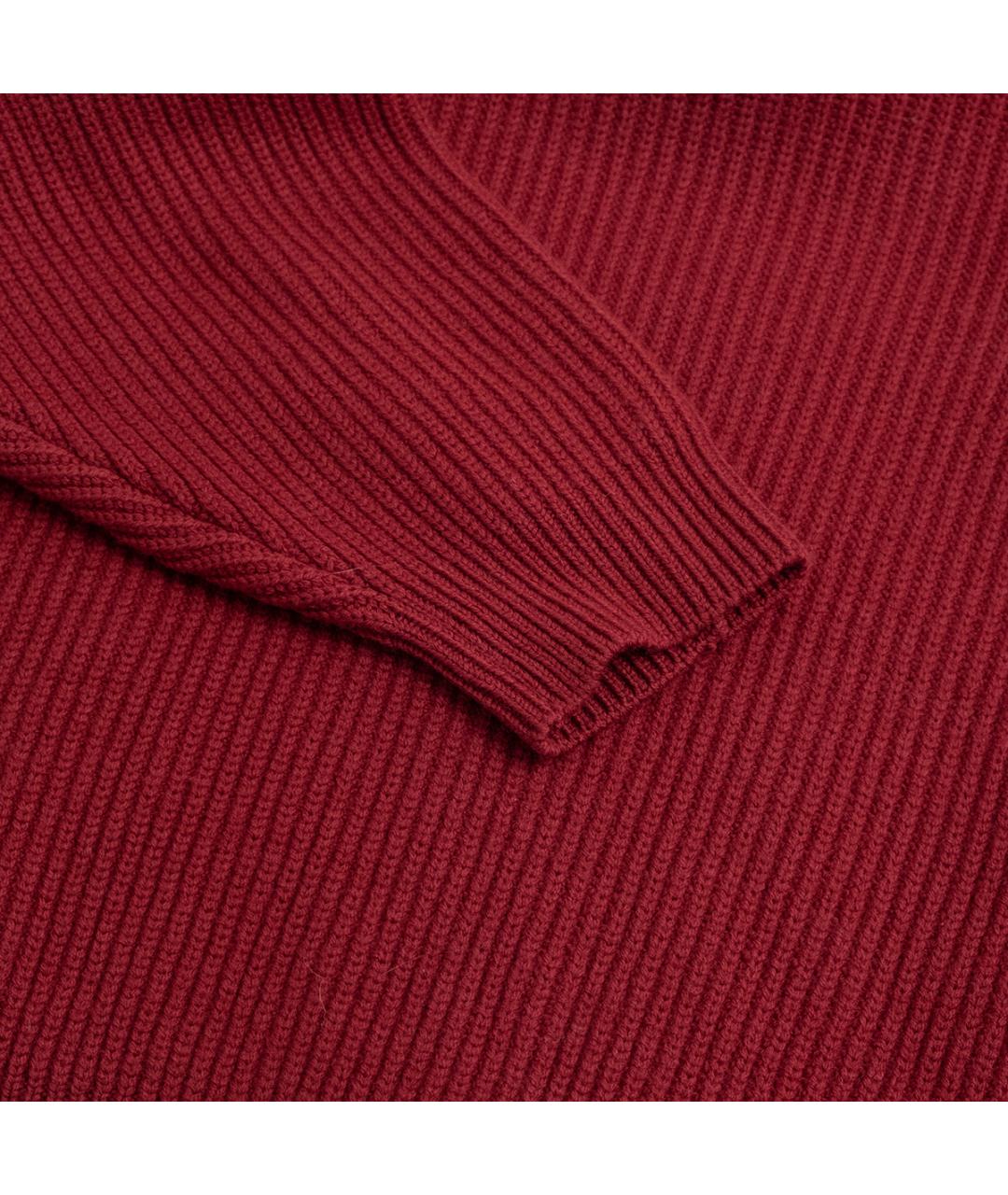 PHILOSOPHY DI LORENZO SERAFINI Бордовый шерстяной джемпер / свитер, фото 4