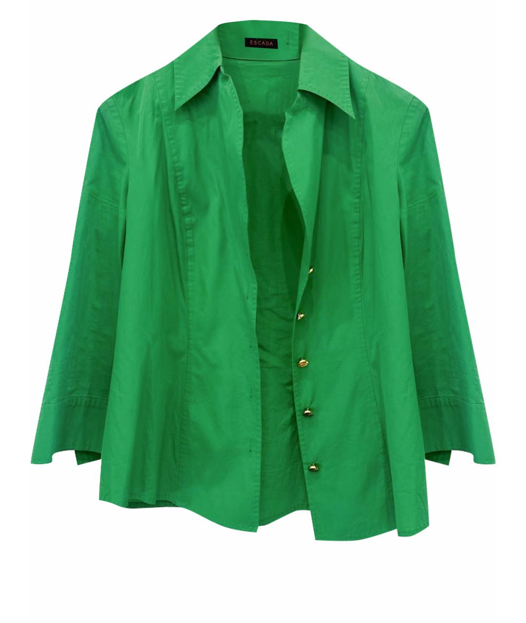 ESCADA Зеленая хлопковая рубашка, фото 1