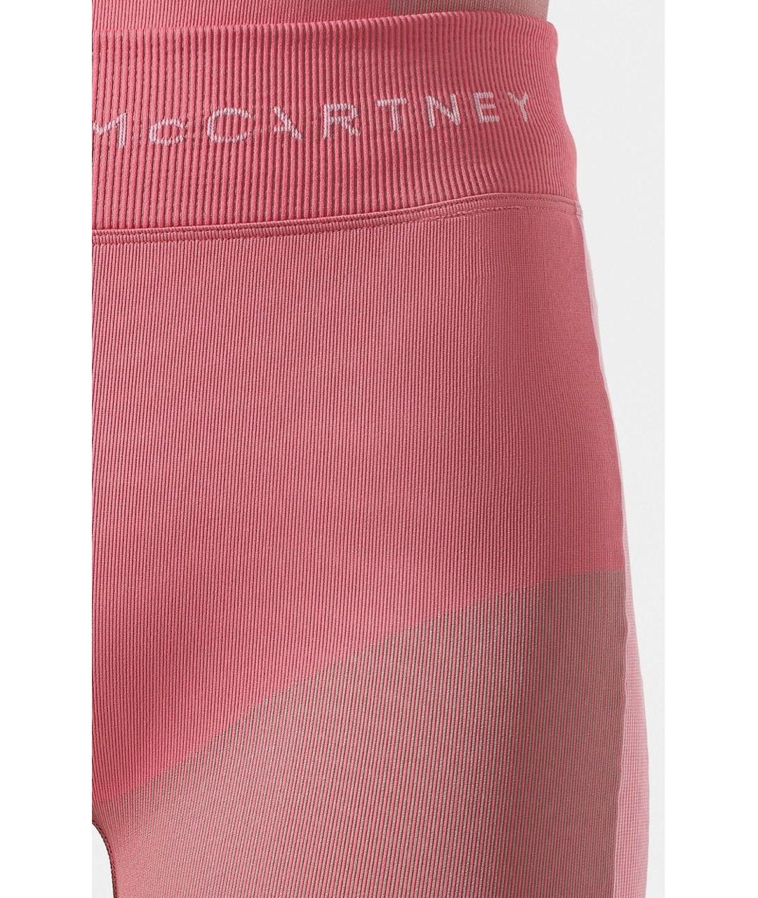 ADIDAS BY STELLA MCCARTNEY Розовые полиамидовые спортивные брюки и шорты, фото 5