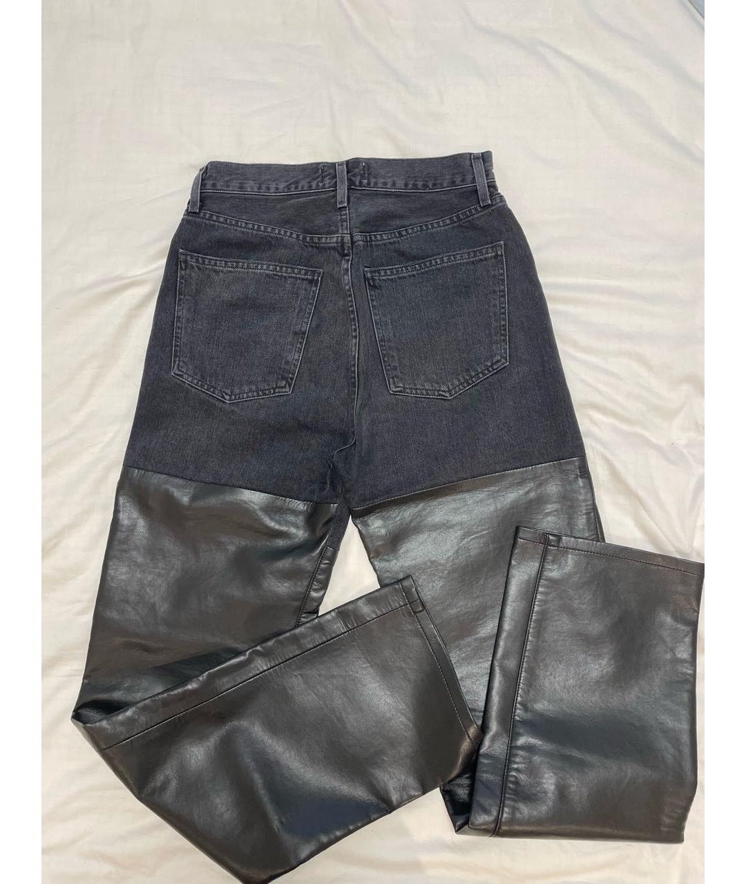AGOLDE Черные хлопковые прямые джинсы, фото 2
