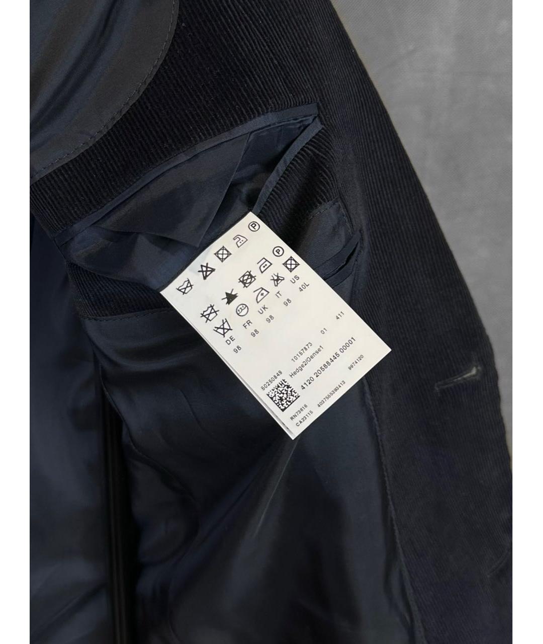 HUGO BOSS Темно-синий вискозный пиджак, фото 6