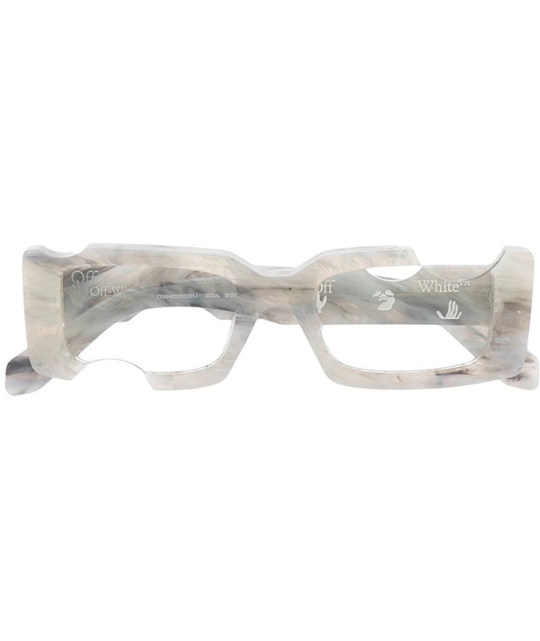 OFF-WHITE Серые пластиковые солнцезащитные очки, фото 9