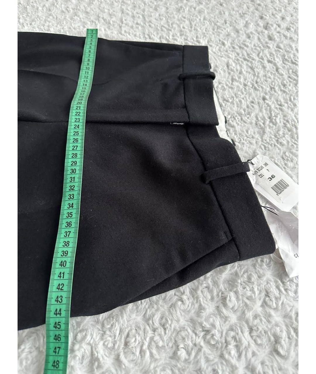 CELINE Черные шерстяные брюки широкие, фото 5