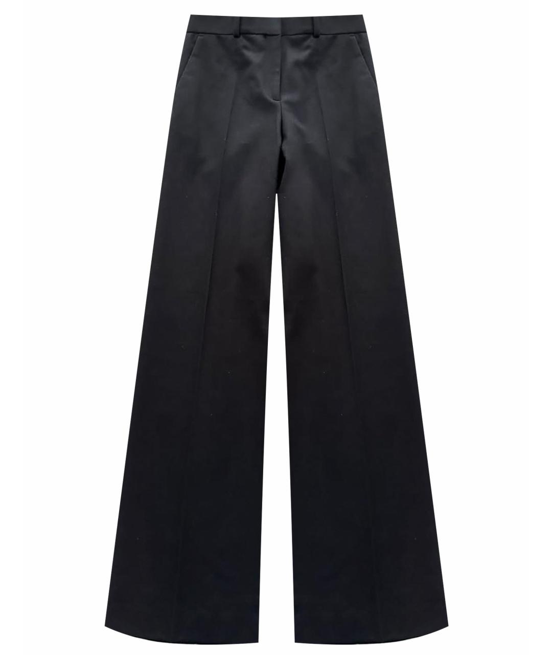 CELINE Черные шерстяные брюки широкие, фото 1