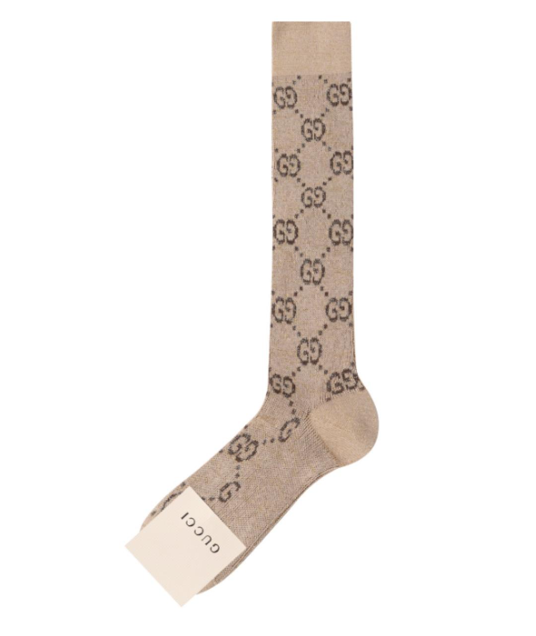 GUCCI Бежевые носки, чулки и колготы, фото 1