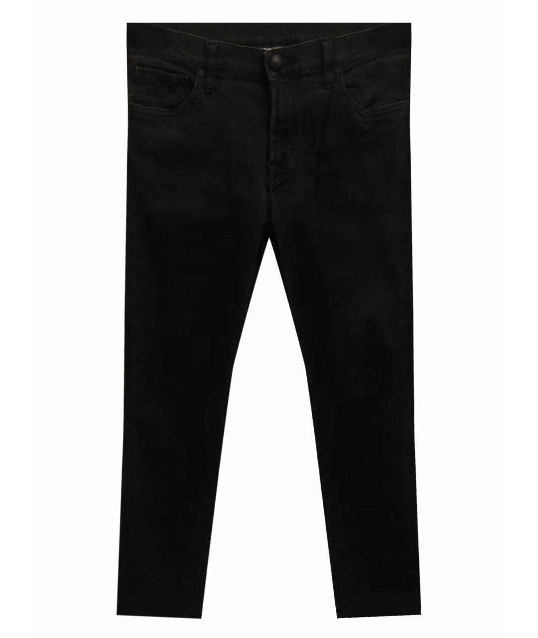 JACOB COHEN Черные хлопко-эластановые прямые джинсы, фото 1