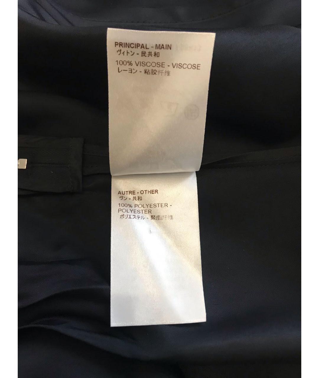 LOUIS VUITTON PRE-OWNED Черная вискозная юбка макси, фото 6