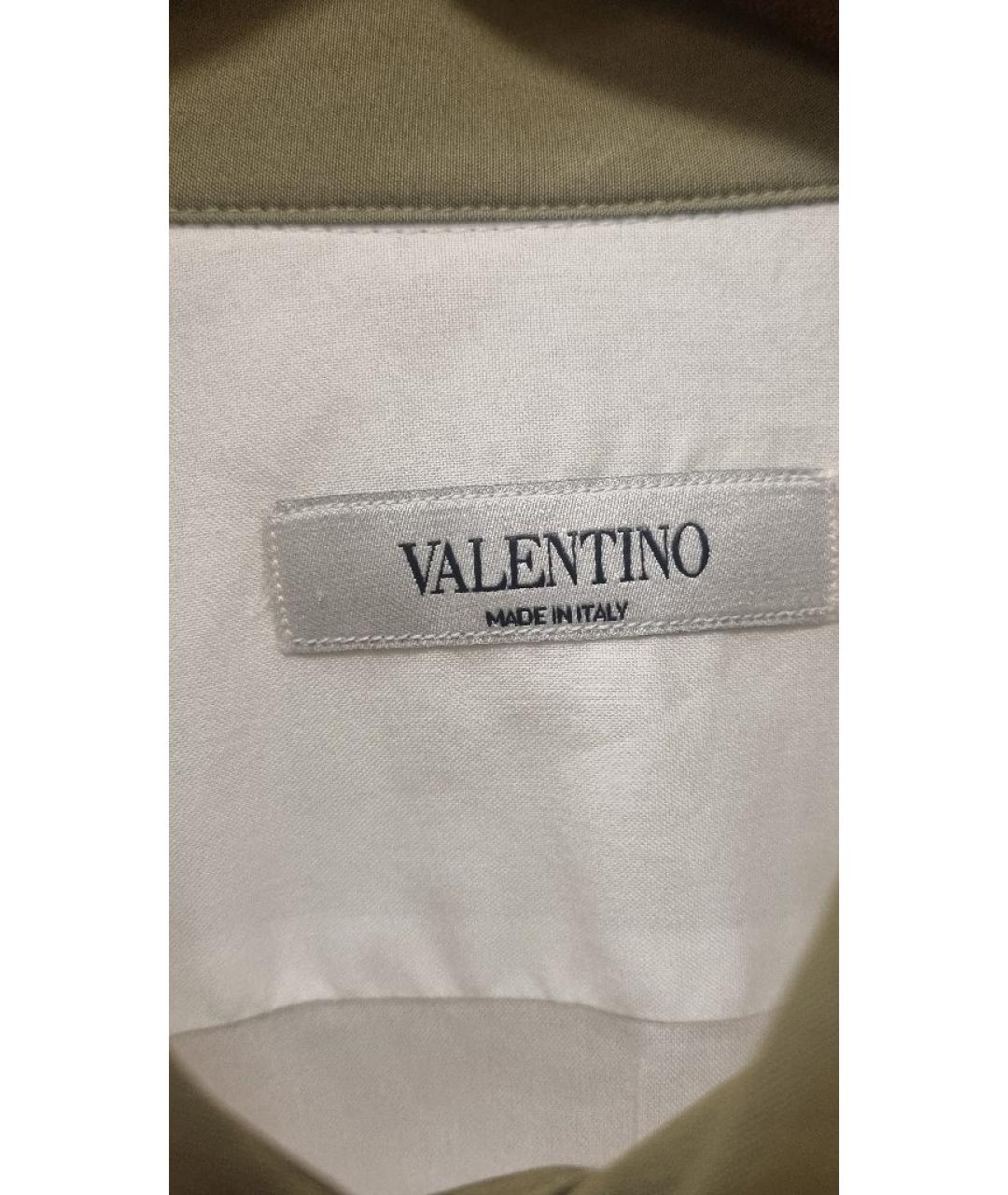 VALENTINO Белая хлопковая классическая рубашка, фото 3
