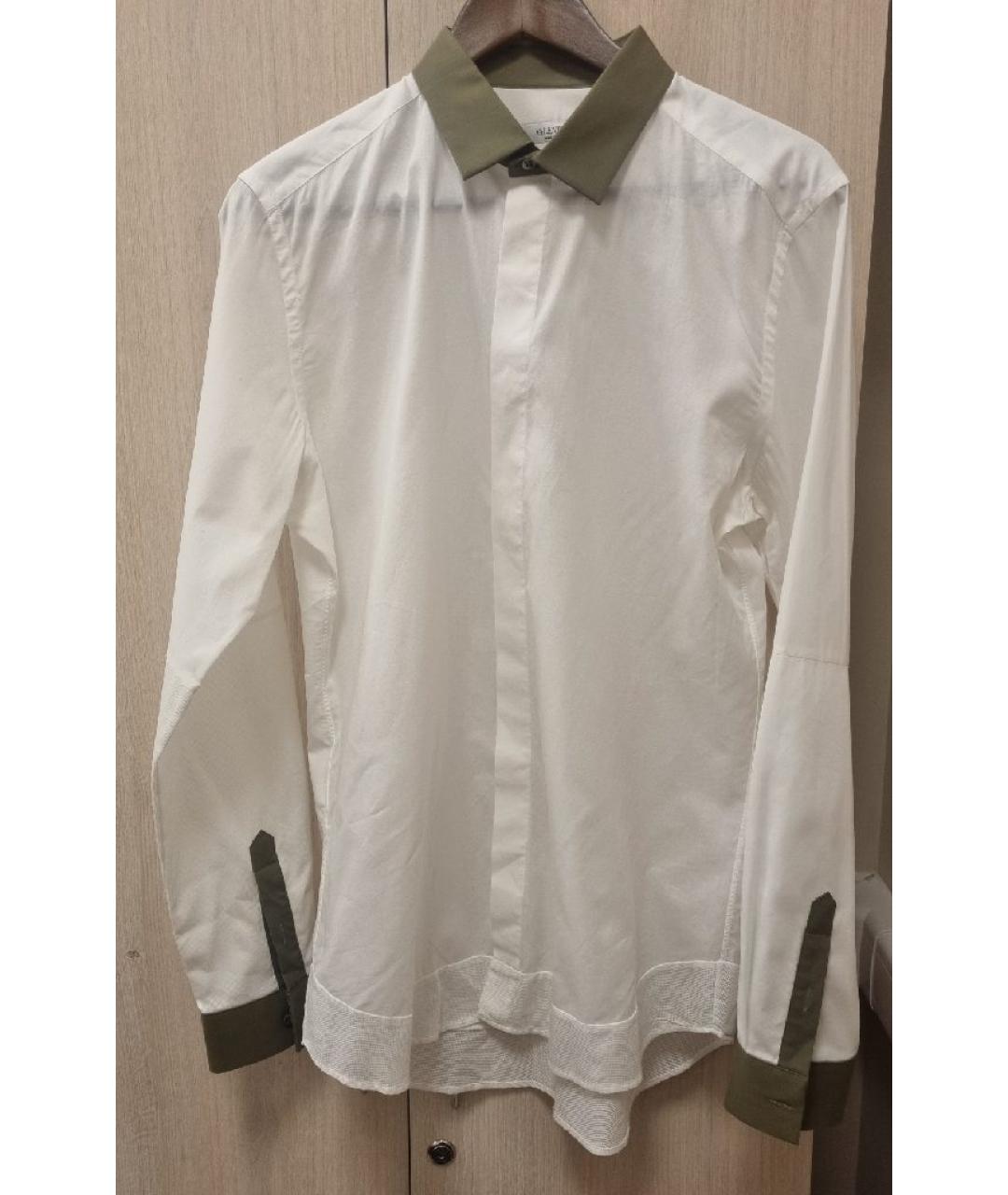 VALENTINO Белая хлопковая классическая рубашка, фото 7