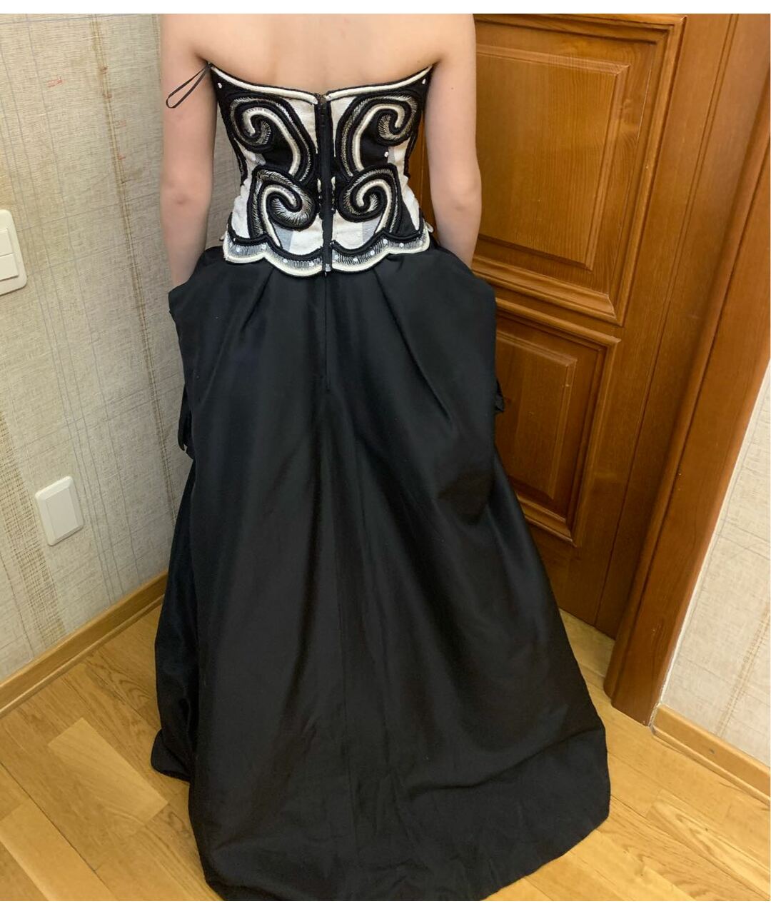 NINA RICCI VINTAGE Черное вечернее платье, фото 2