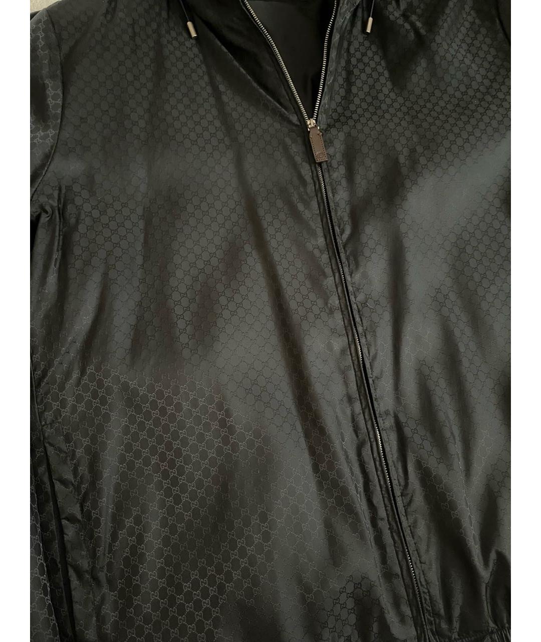 GUCCI Темно-синяя полиэстеровая куртка, фото 3