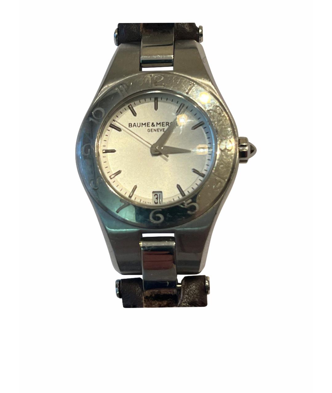BAUME&MERCIER Серебряные металлические часы, фото 1