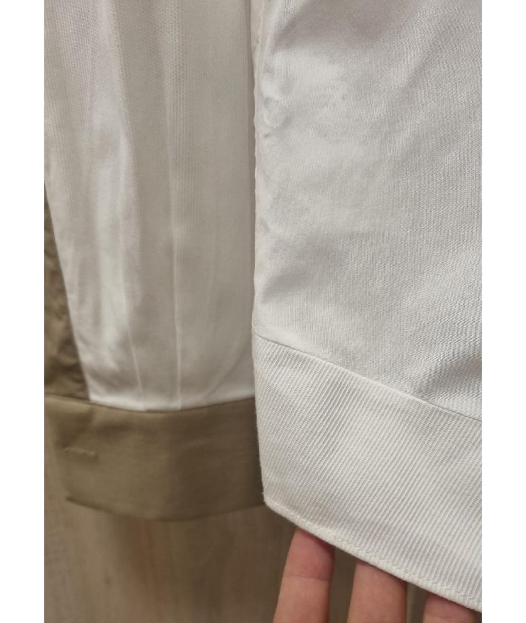 VALENTINO Белая хлопковая кэжуал рубашка, фото 6