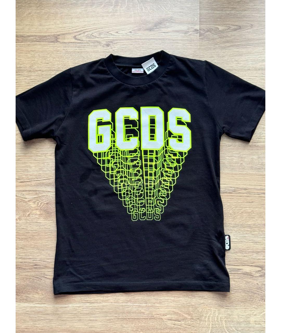 GCDS Черная хлопковая футболка, фото 6