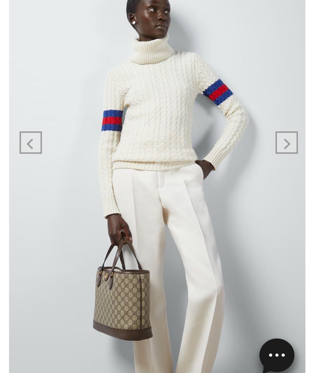 GUCCI Коричневая кожаная сумка тоут, фото 4