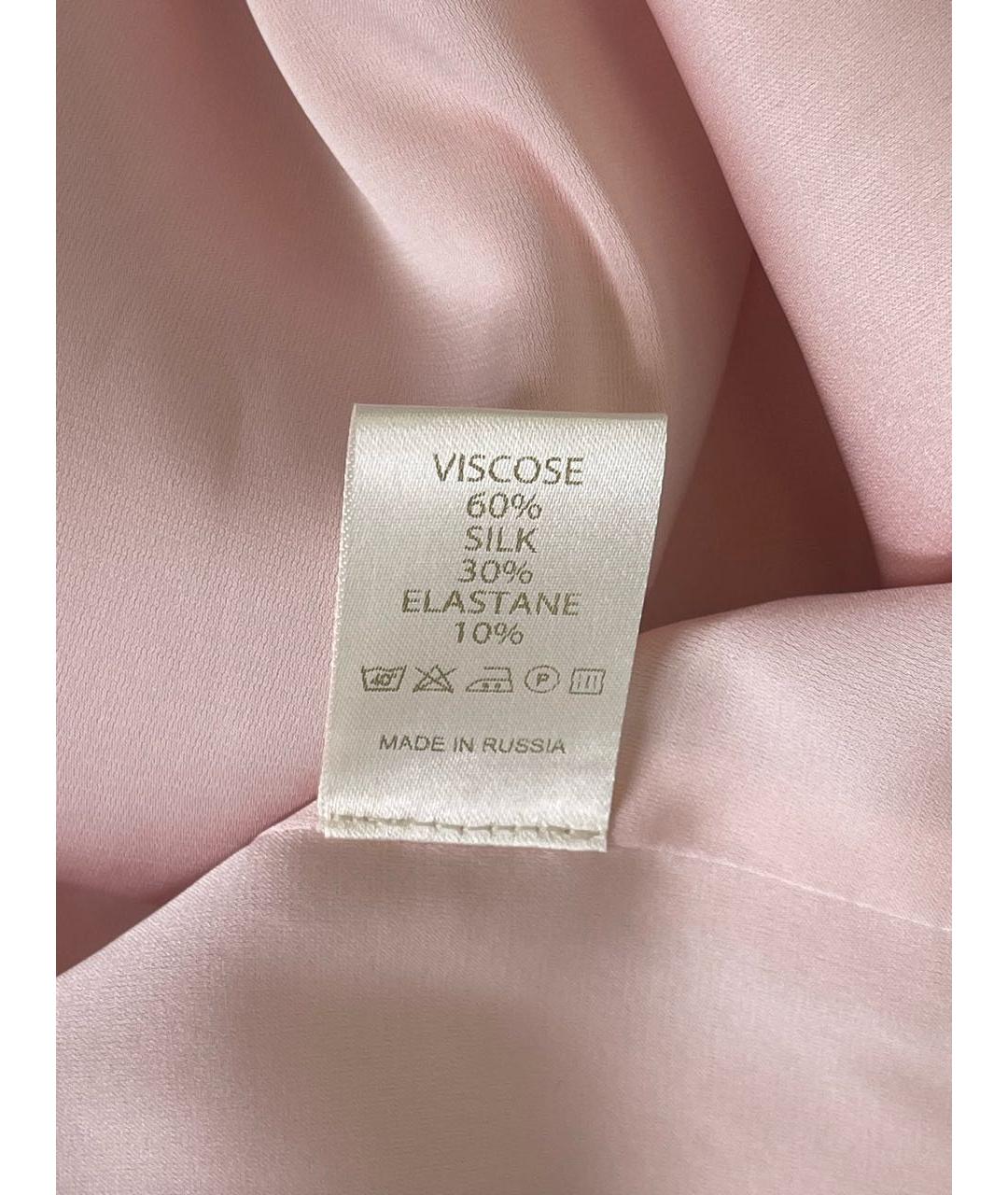 YANA DRESS Розовое вискозное коктейльное платье, фото 6