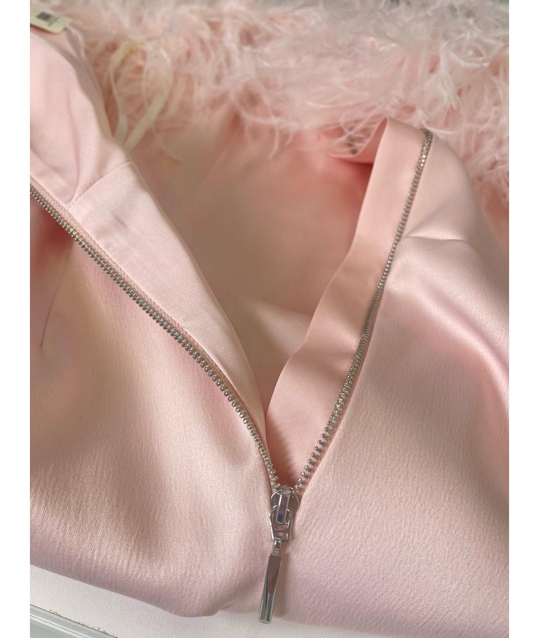 YANA DRESS Розовое вискозное коктейльное платье, фото 5