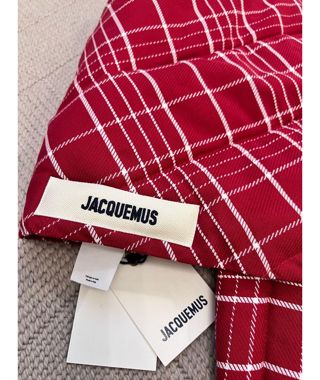 JACQUEMUS Красный хлопковый платок, фото 5