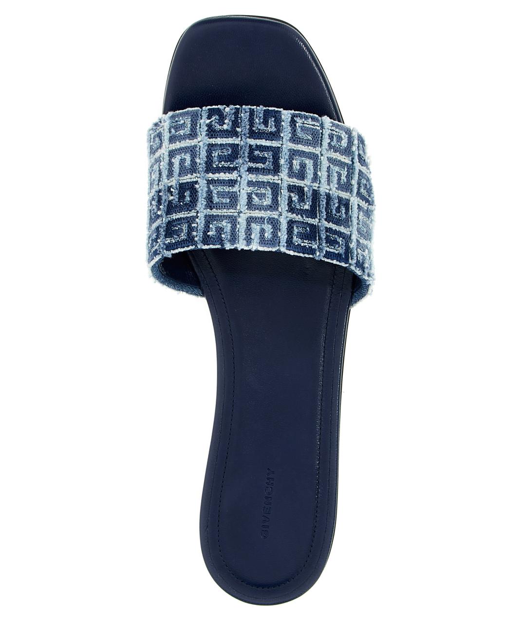 GIVENCHY Синие текстильные сандалии, фото 4