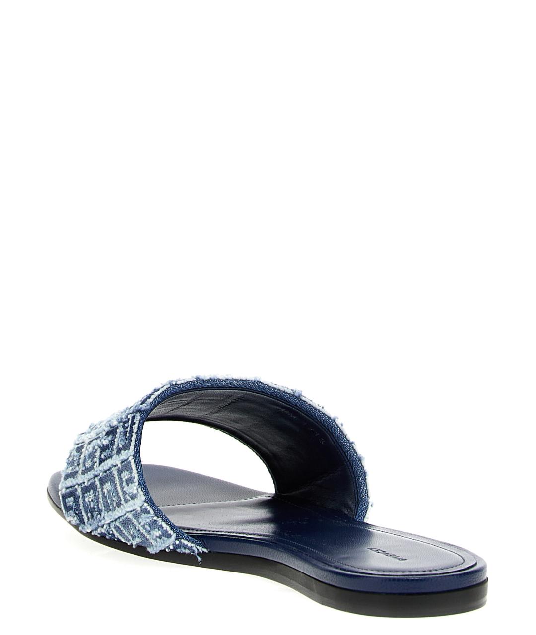 GIVENCHY Синие текстильные сандалии, фото 3