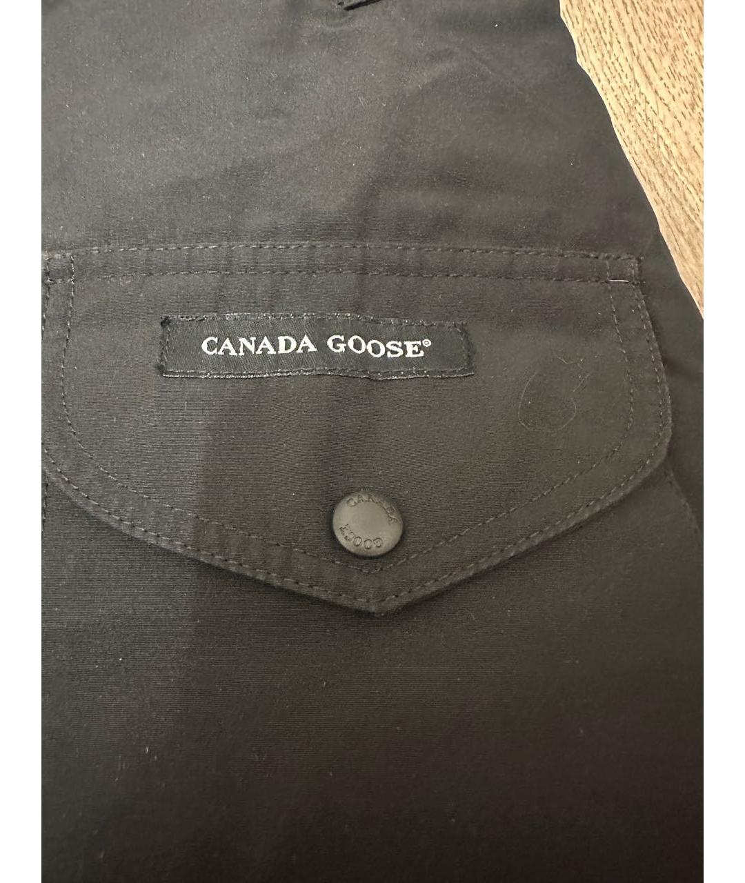 CANADA GOOSE Черная полиэстеровая парка, фото 6