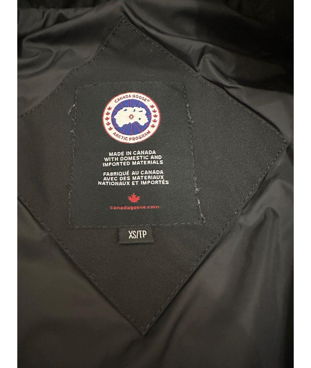 CANADA GOOSE Черная полиэстеровая парка, фото 3