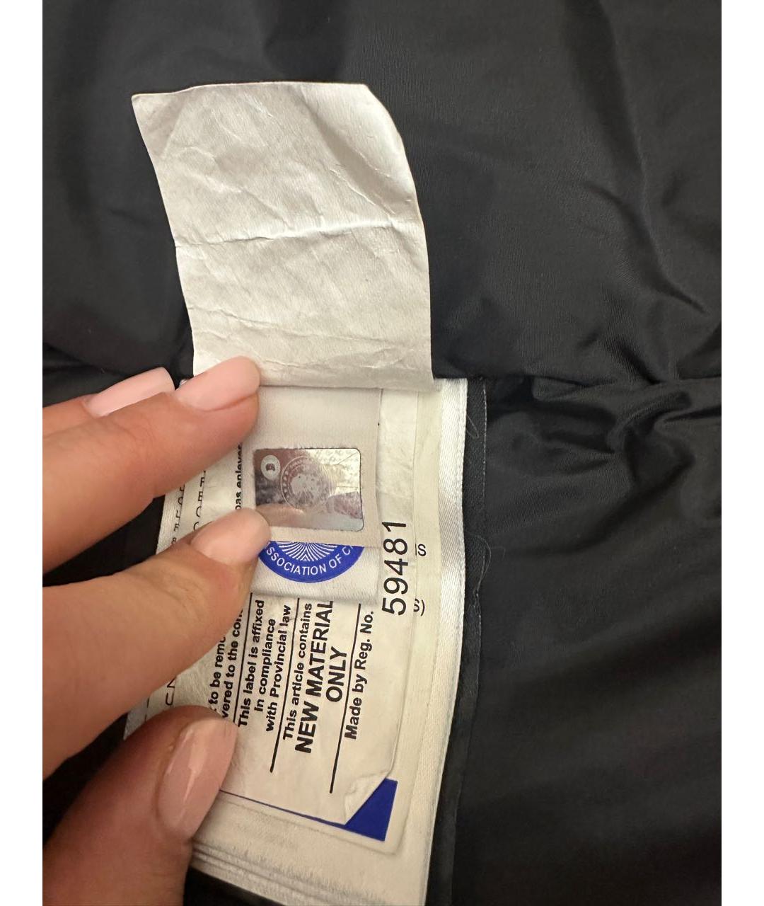 CANADA GOOSE Черная полиэстеровая парка, фото 7
