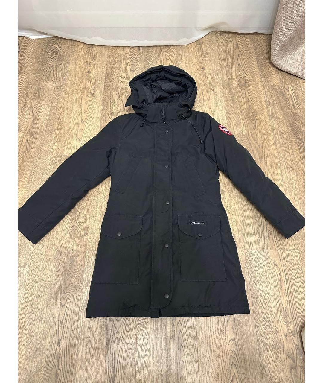 CANADA GOOSE Черная полиэстеровая парка, фото 9