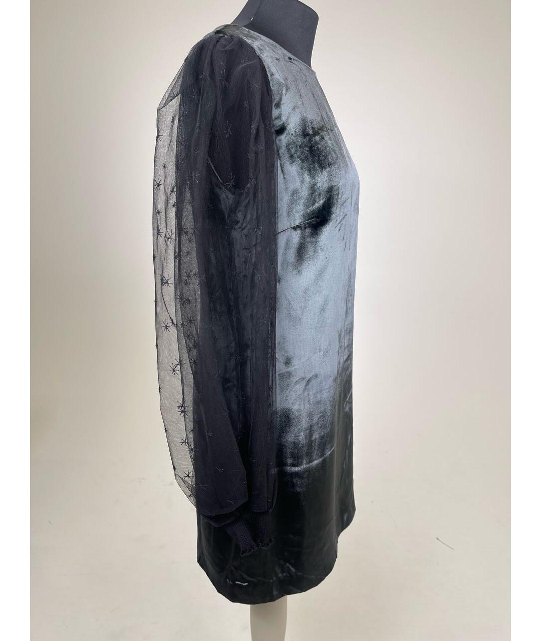 AZZARO Серое шелковое коктейльное платье, фото 2