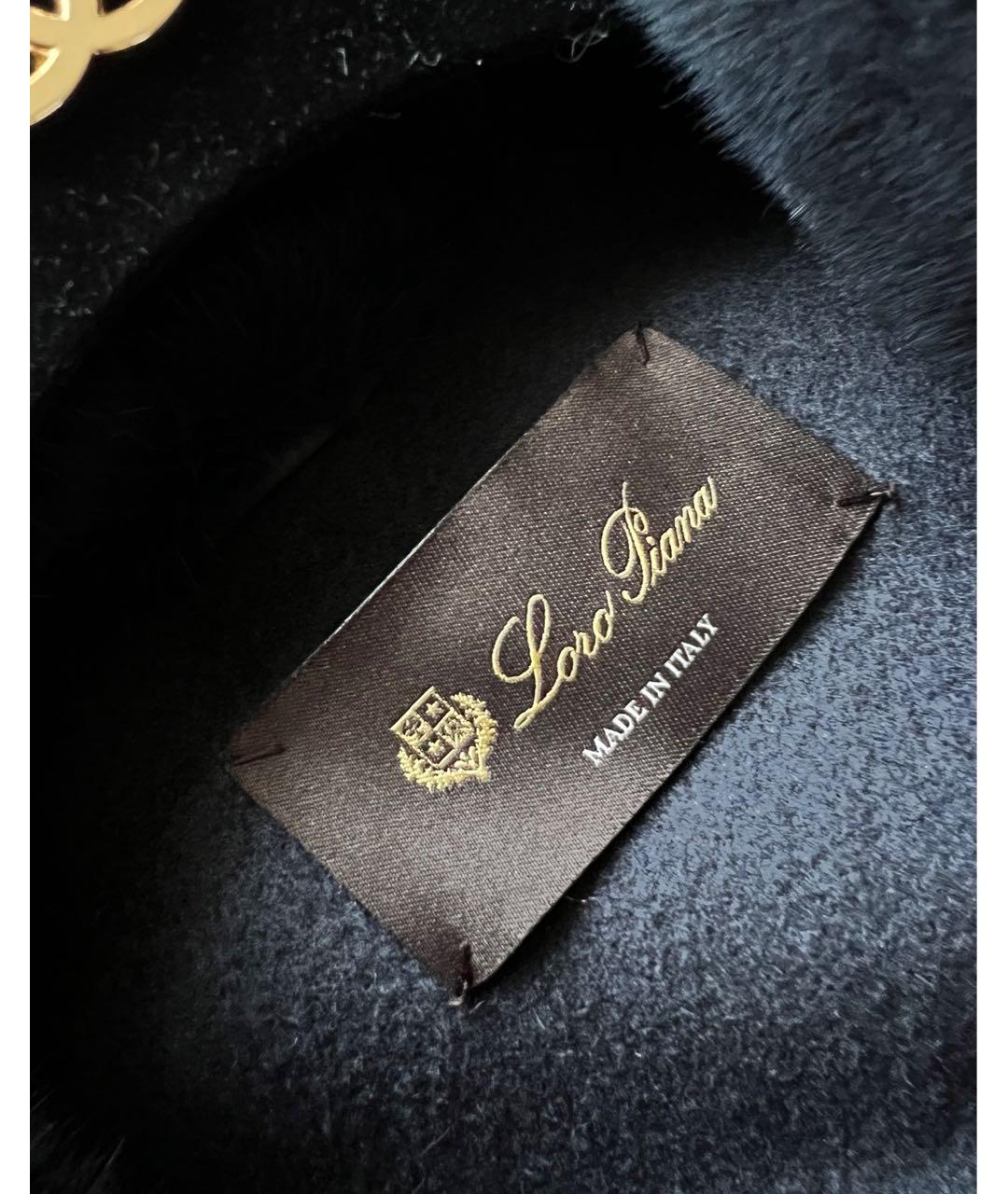 LORO PIANA Темно-синее кашемировое пальто, фото 7