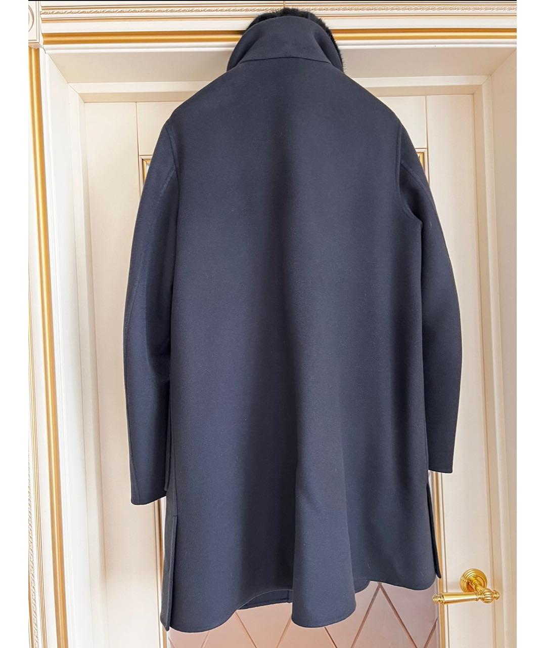 LORO PIANA Темно-синее кашемировое пальто, фото 2