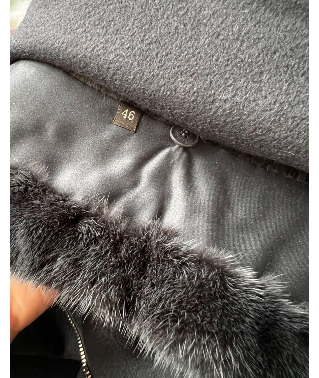 LORO PIANA Темно-синее кашемировое пальто, фото 8