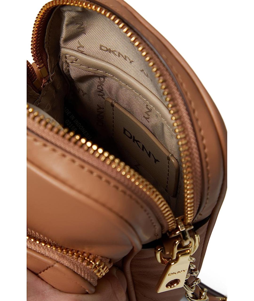 DKNY Коричневая сумка через плечо, фото 4