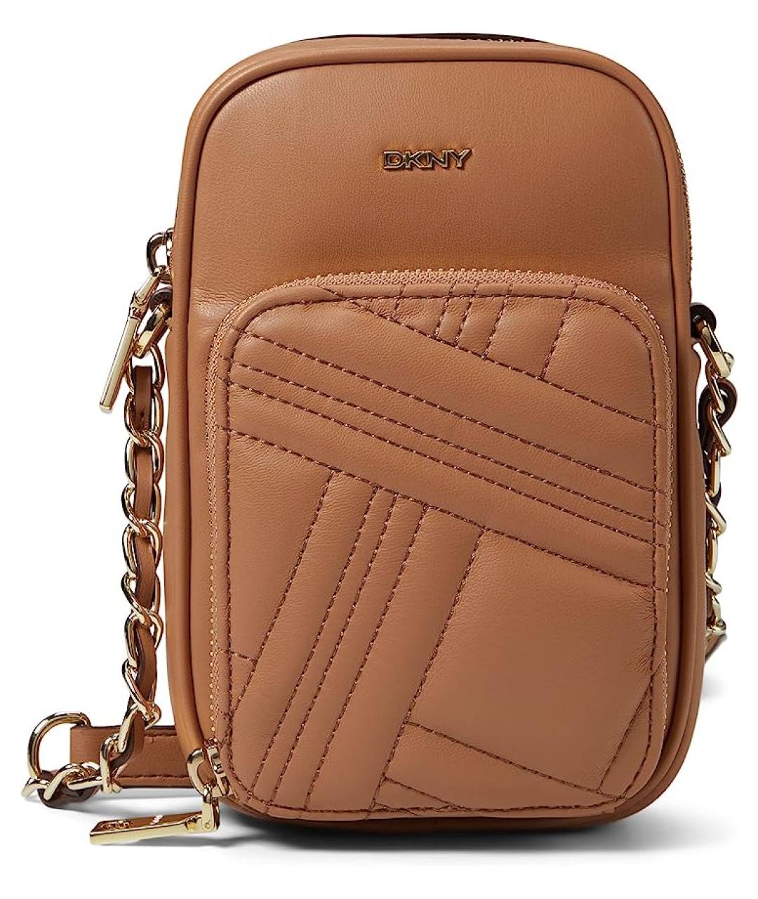 DKNY Коричневая сумка через плечо, фото 1
