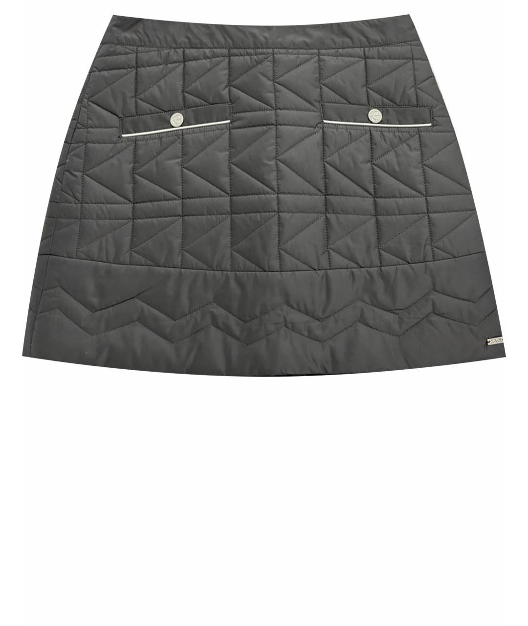 KARL LAGERFELD KIDS Черная полиэстеровая юбка, фото 1